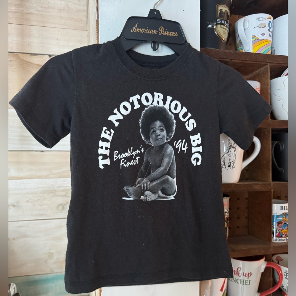 Kids 4T Notorious B.I.G. Black T-shirt Brooklyn’s Finest ‘94 Rapper Music